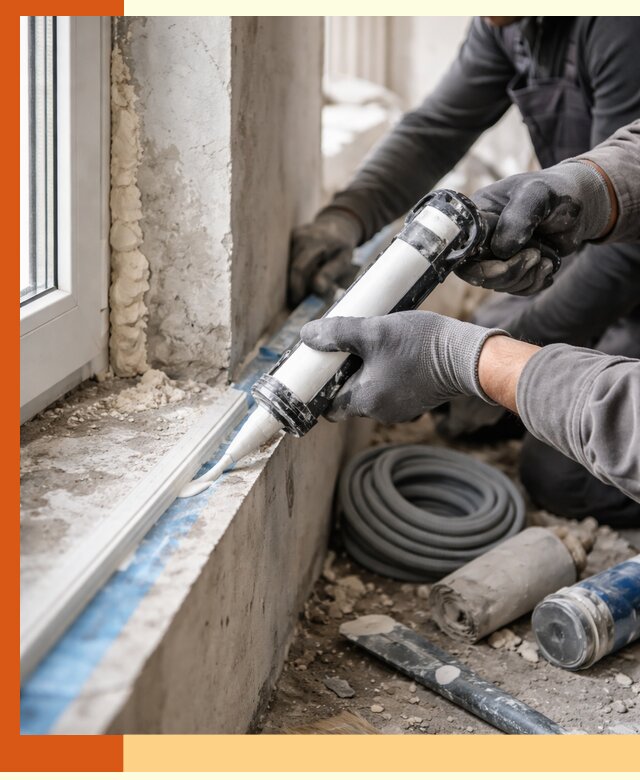 Герметизация стыков и примыканий зданий в донском