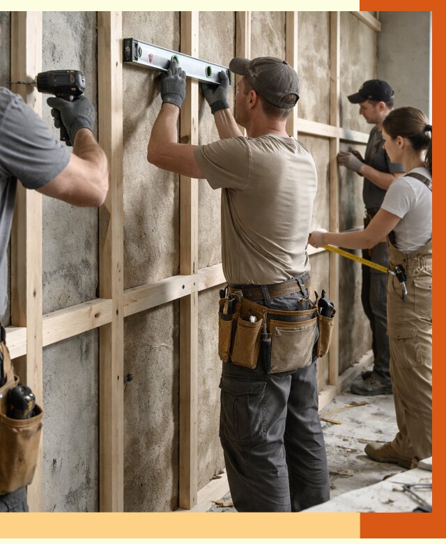 Монтаж обрешетки под утепление в донском от 1165 руб/м² | Заказать у ТепломастерДнс